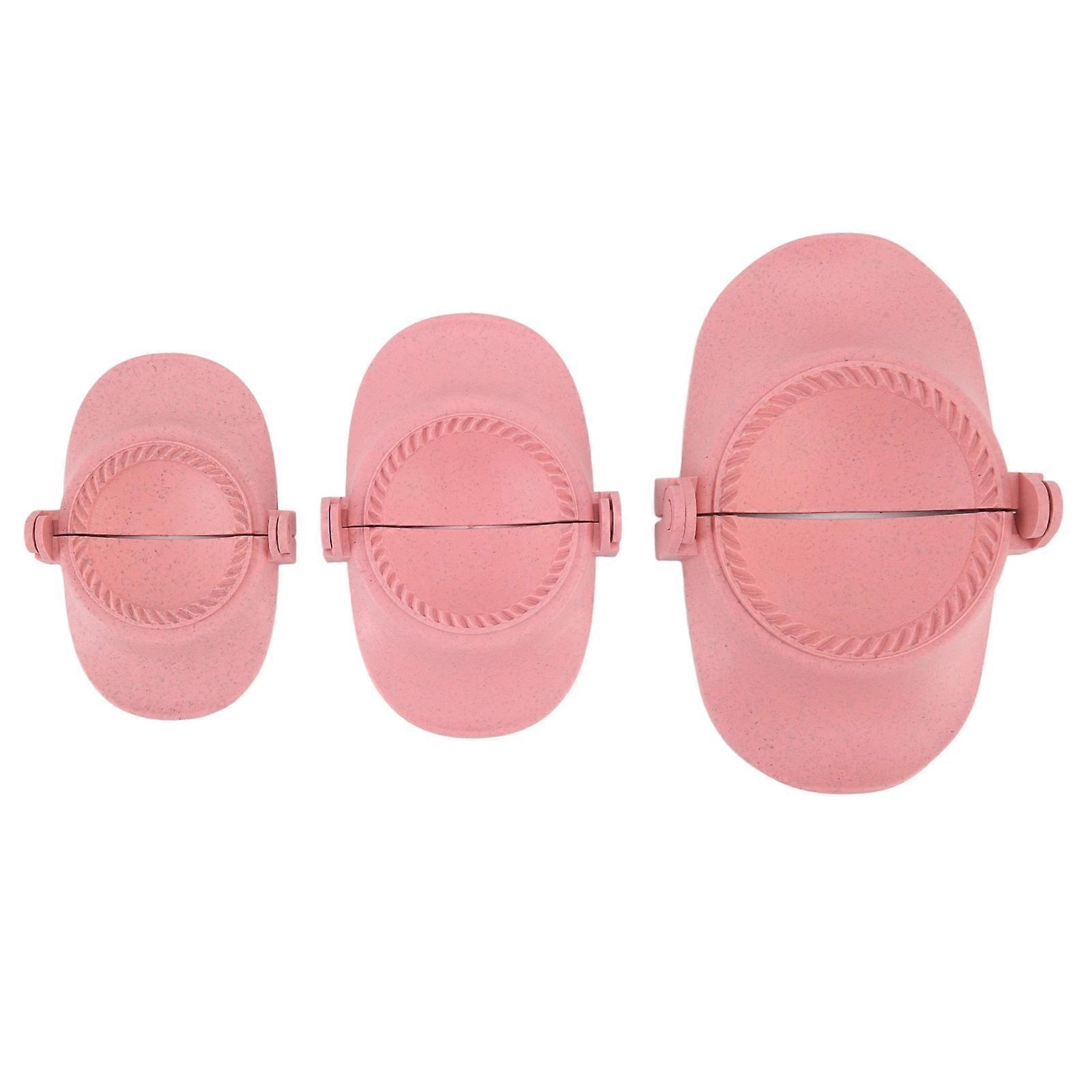 Set of 3 Dumpling Maker Moulds in Various Sizes - Convenient Wheat Straw Empanadas Press Molds for Effortless Cooking and Kitchen Culinary Creations(P