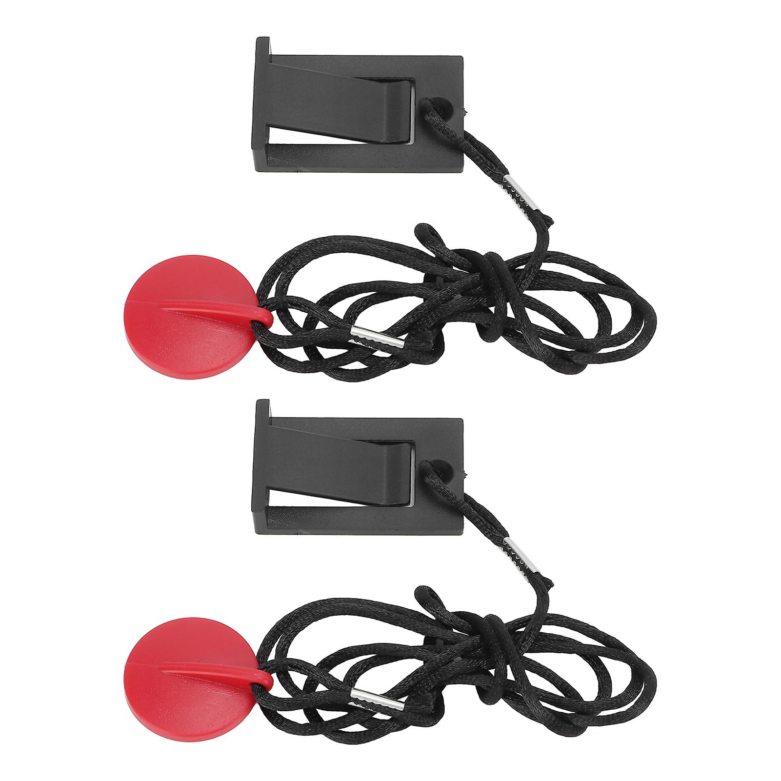 2 Pcs Universal Magnet Safety Key Running Machine Safety Key Compact Easy Operation for Treadmills
