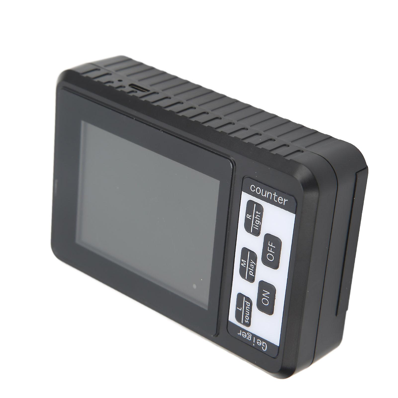 Nuclear Radiation Detector Geiger Counter X β γ Rays Tester Black