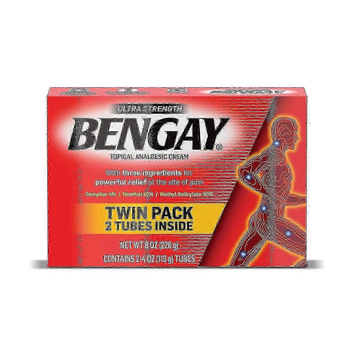 Ultra Strength Bengay Κρέμα Ανακούφισης Πόνου, 2 EA