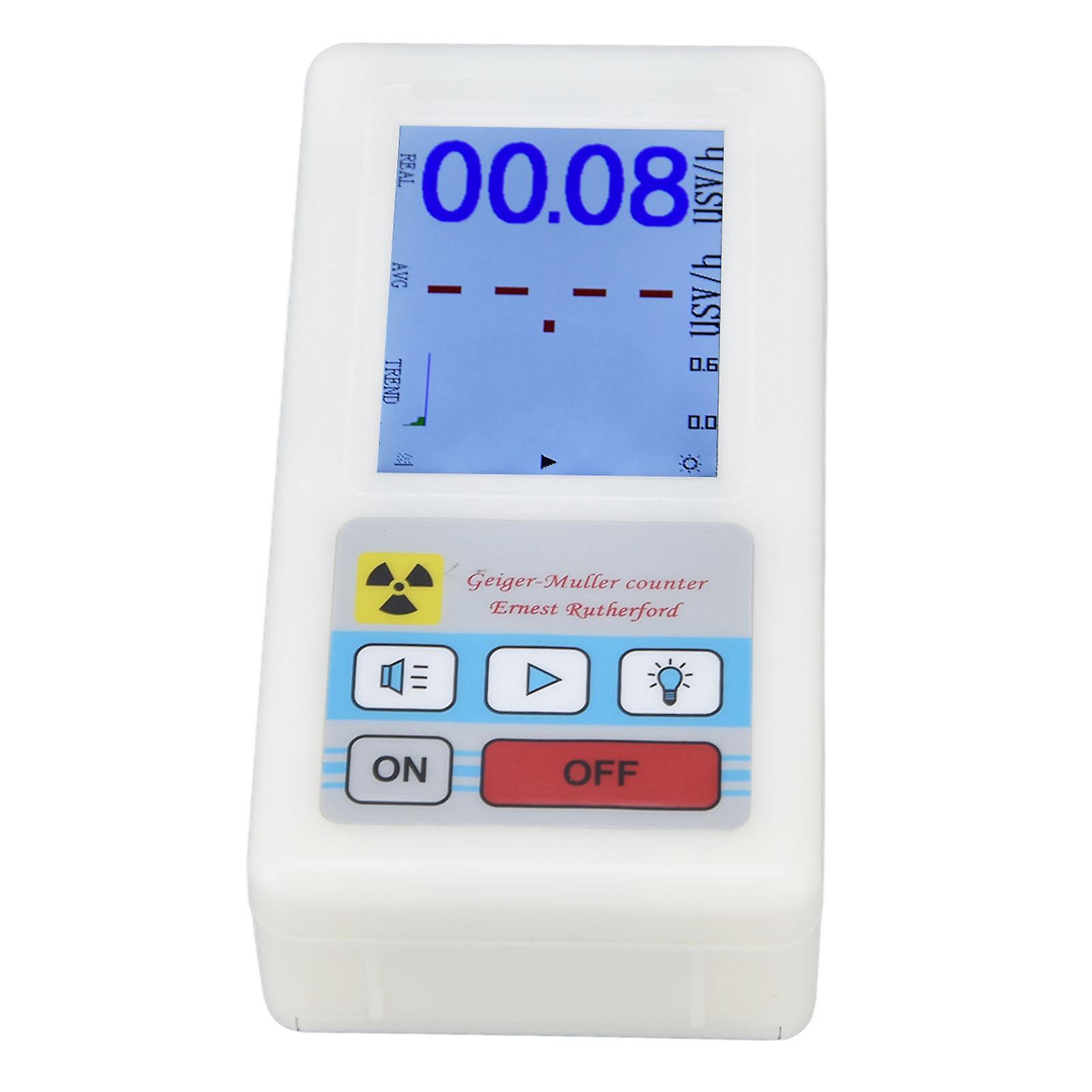 BR‑6 Radiation Detector Geiger Meter Easy Reading Multifunctional Radioactive Detector for Home Office Outdoor Nuclear Radiation Detection Electromagn