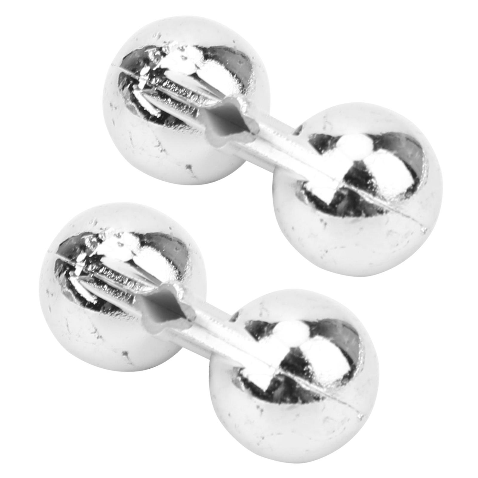 40Pcs Portable ABS Sea Fishing Double Rattle Sea Fishing Attractor Bell Beads Accessory for Luring Fishsilver