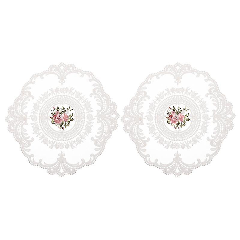 2pcs Practical Lace Placemat
