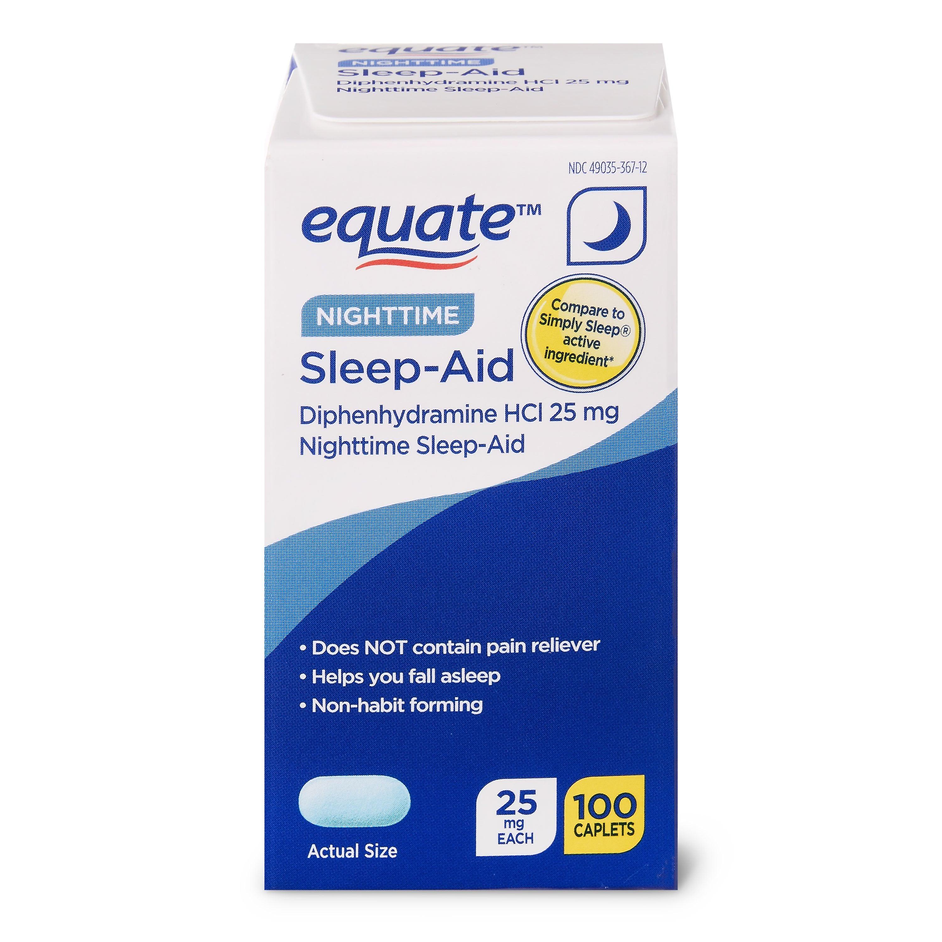 Equate Night Sleep Cap 100ct