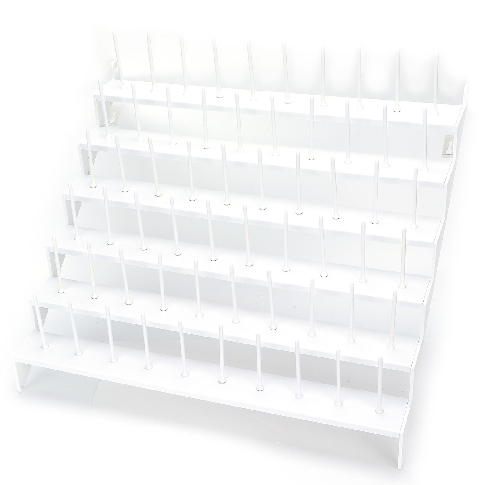 Plastic Thread Rack Table Sewing Accessory with 60 Spools for Overwrapping Machine