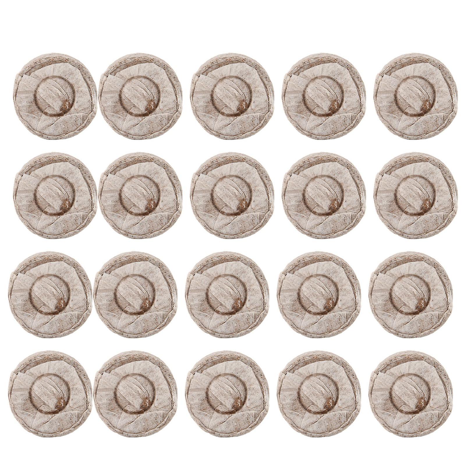 20 Pcs 30mm Seedling Soil Blocks Planting Accessories for Garden Flowers Vegetables