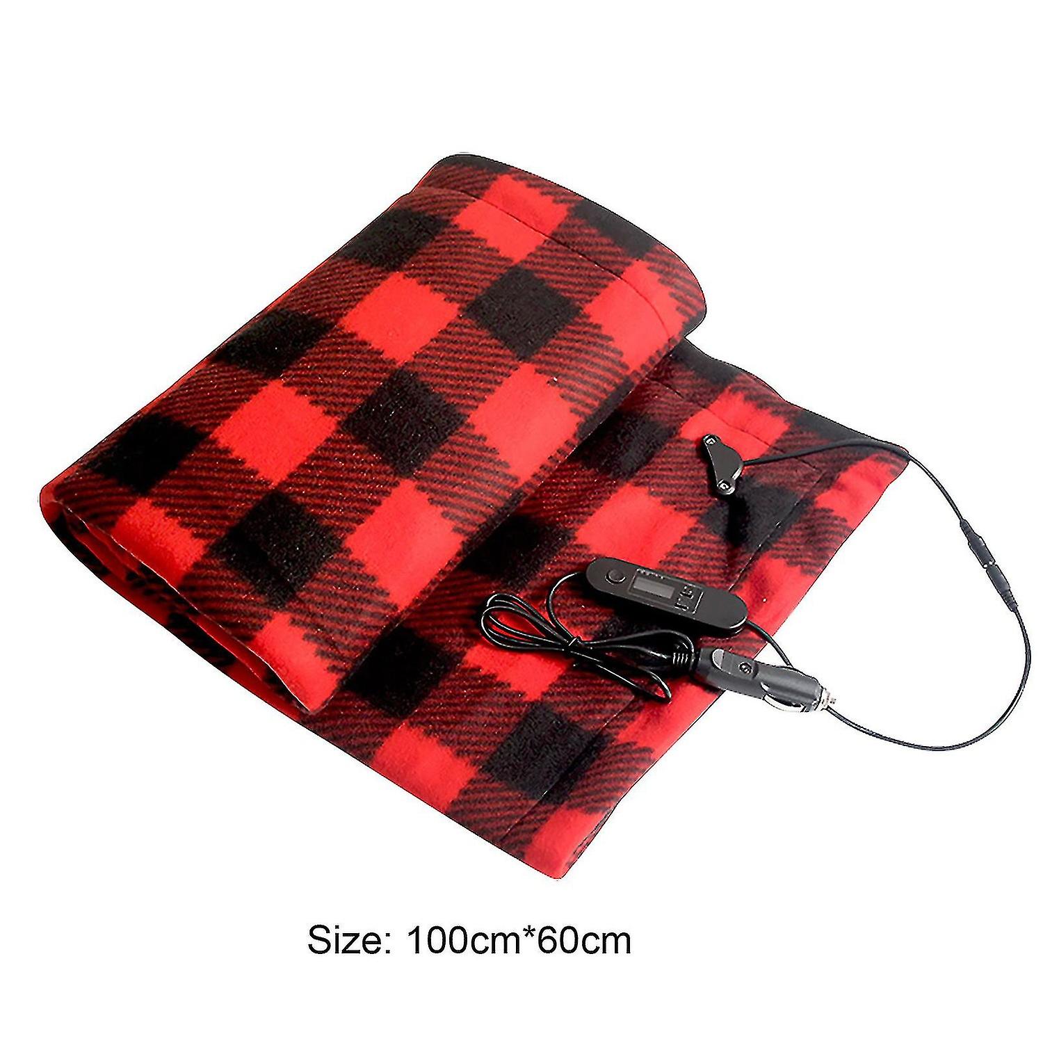 12v Car Electric Blanket Portable Wool Heating Blanket Energy Saving and Warmth for Cold Weather in 