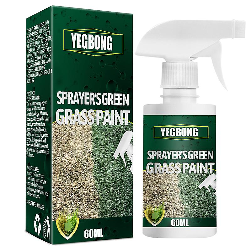 Grønn gressmalingsspray langvarig torvmaling forbedrer patchy sovende gulende gress for gressgress