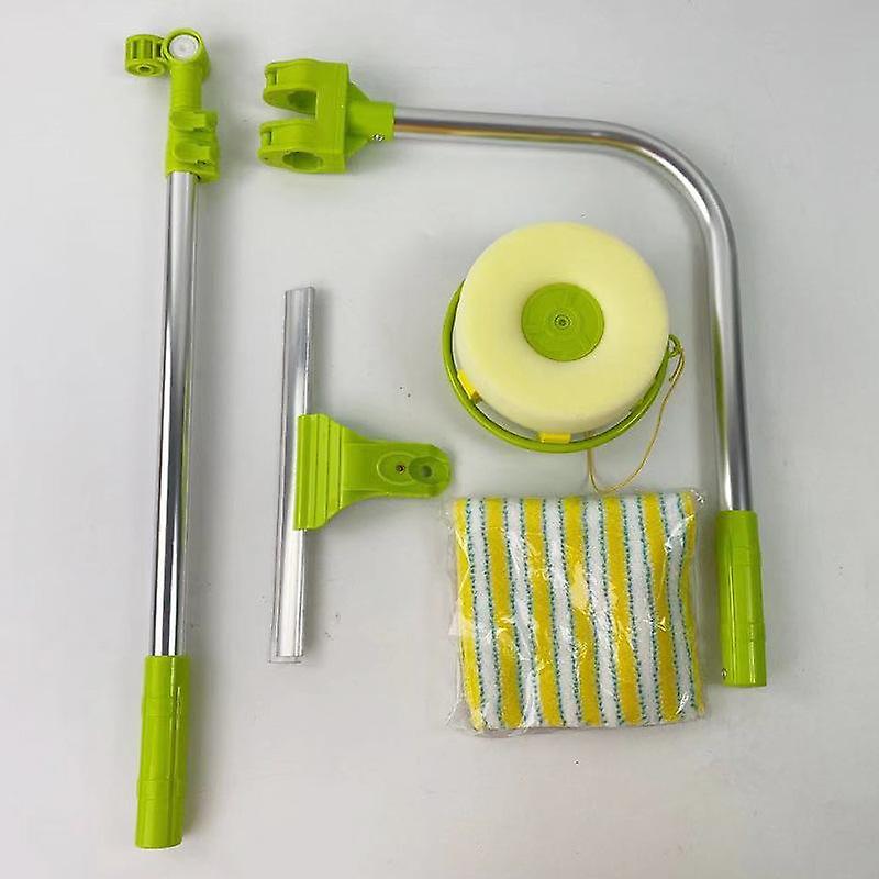 Hot Upgraded Telescopic High-rise Window Cleaning Glass Cleaner Brush for Washing Window Dust Brush Household Cleaning Tools