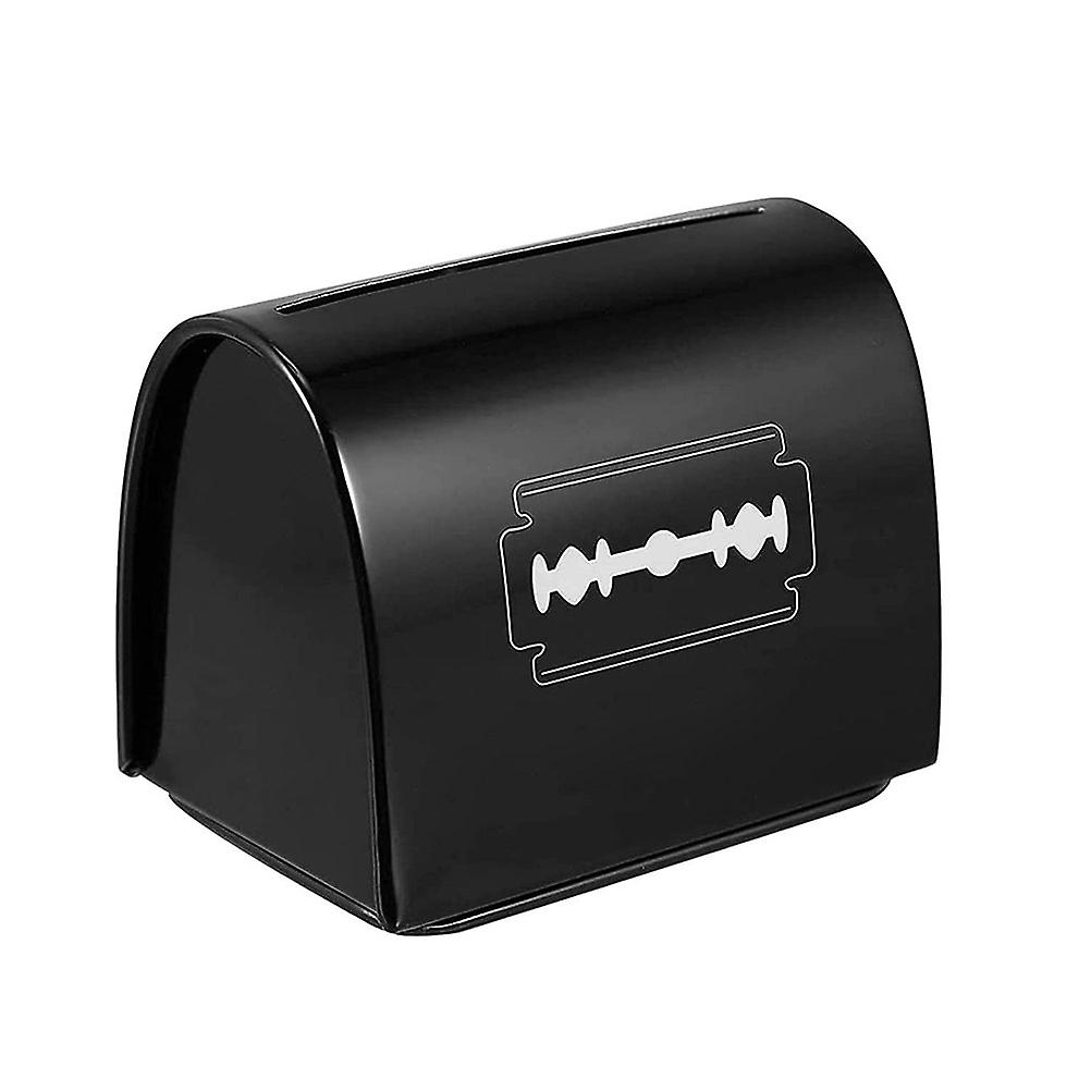 Barber Razor Blade Disposal Case Safe Storage Box with Blades Dispenser for Household and Salon Use Secure Collect Container