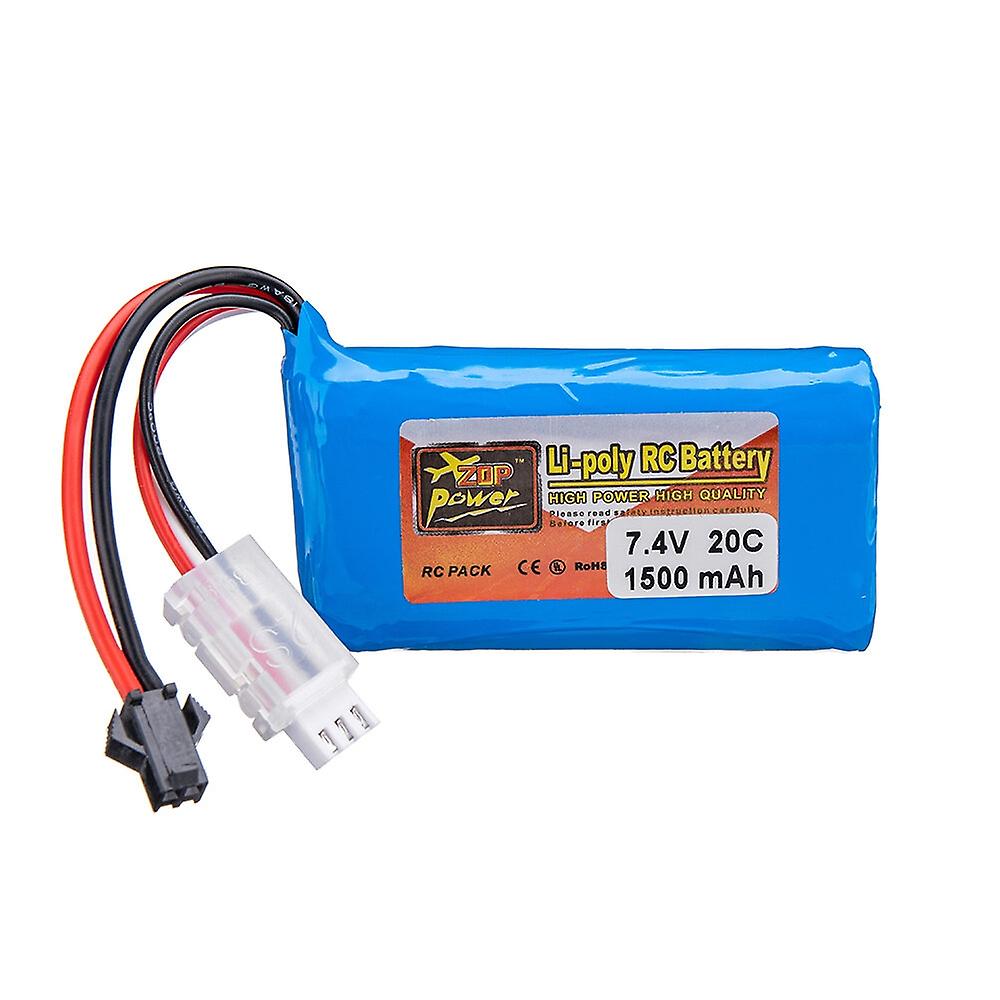 ZOP Power 7.4V 1500mAh 20C 2S LiPo Battery SM Plug for RC Drone