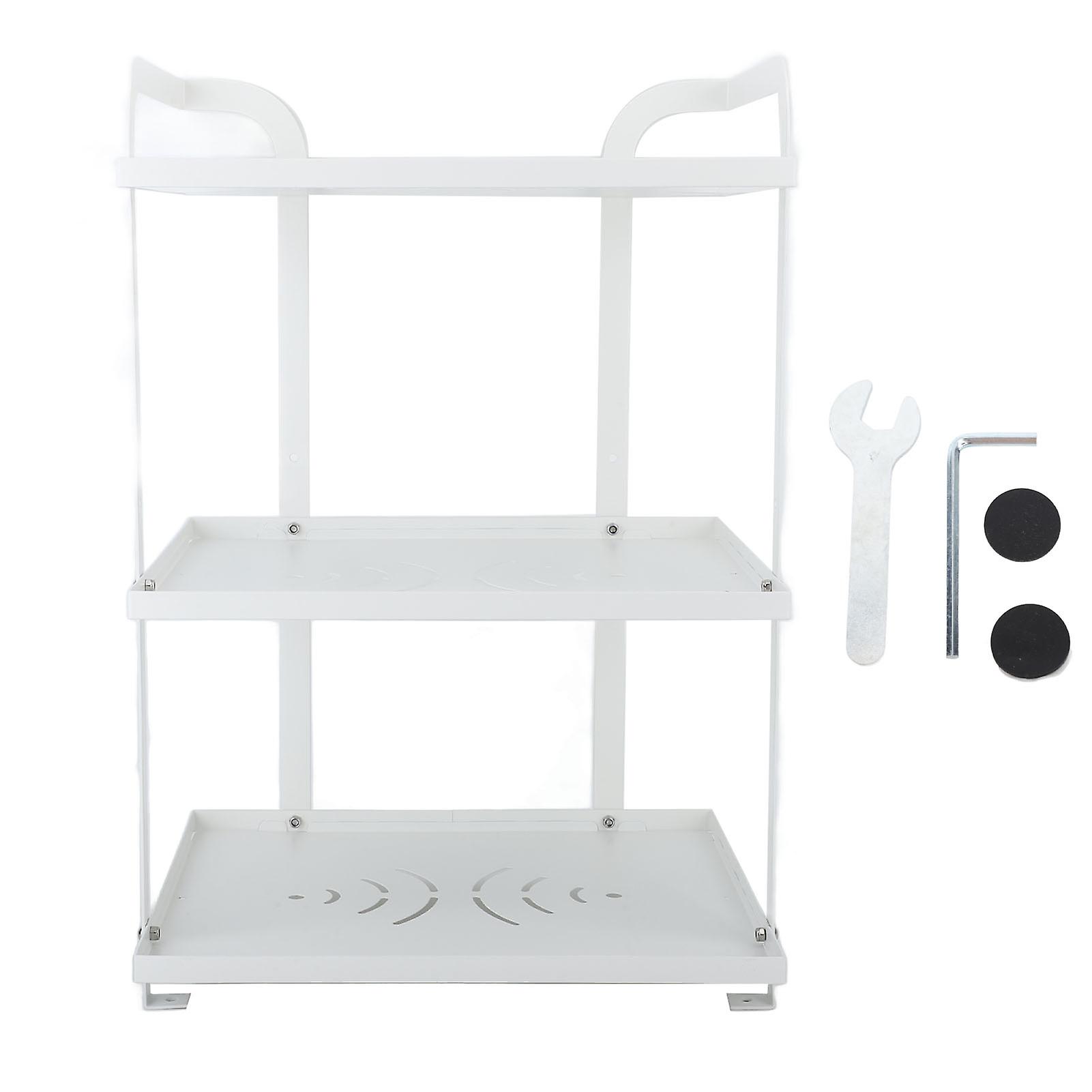 Under Sink Shelf Organizer Multifunctional Minimalist Durable Multilayer Under Sink Storage Rack for Home Kitchen