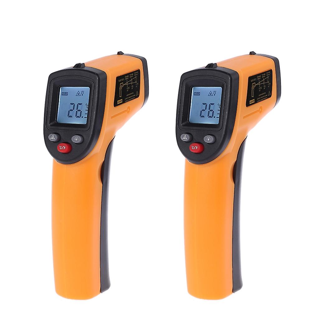 2Pcs Infrared Thermometer Non-contact Temperature Meter LCD-Digital Thermometer