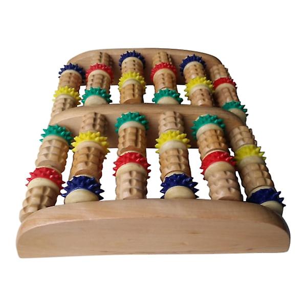 Foot massage wooden rollers