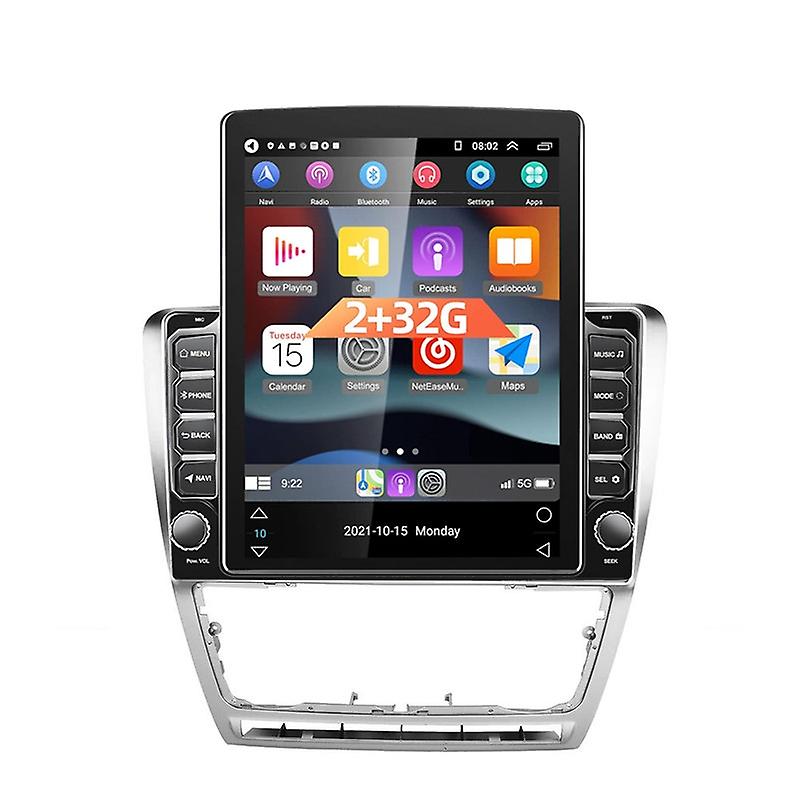Radio for Skoda Octavia 2 A5 2004-2013 Multimedia Video Player Navigation For Tesla Style 9.7 Inch