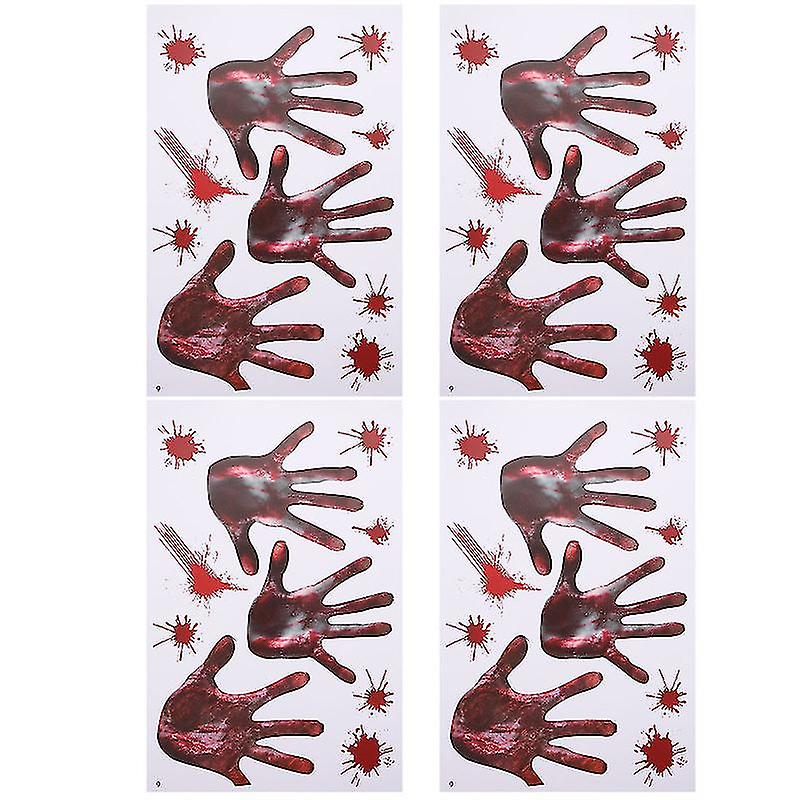 4sheets Static Stickers For Halloween Decorations