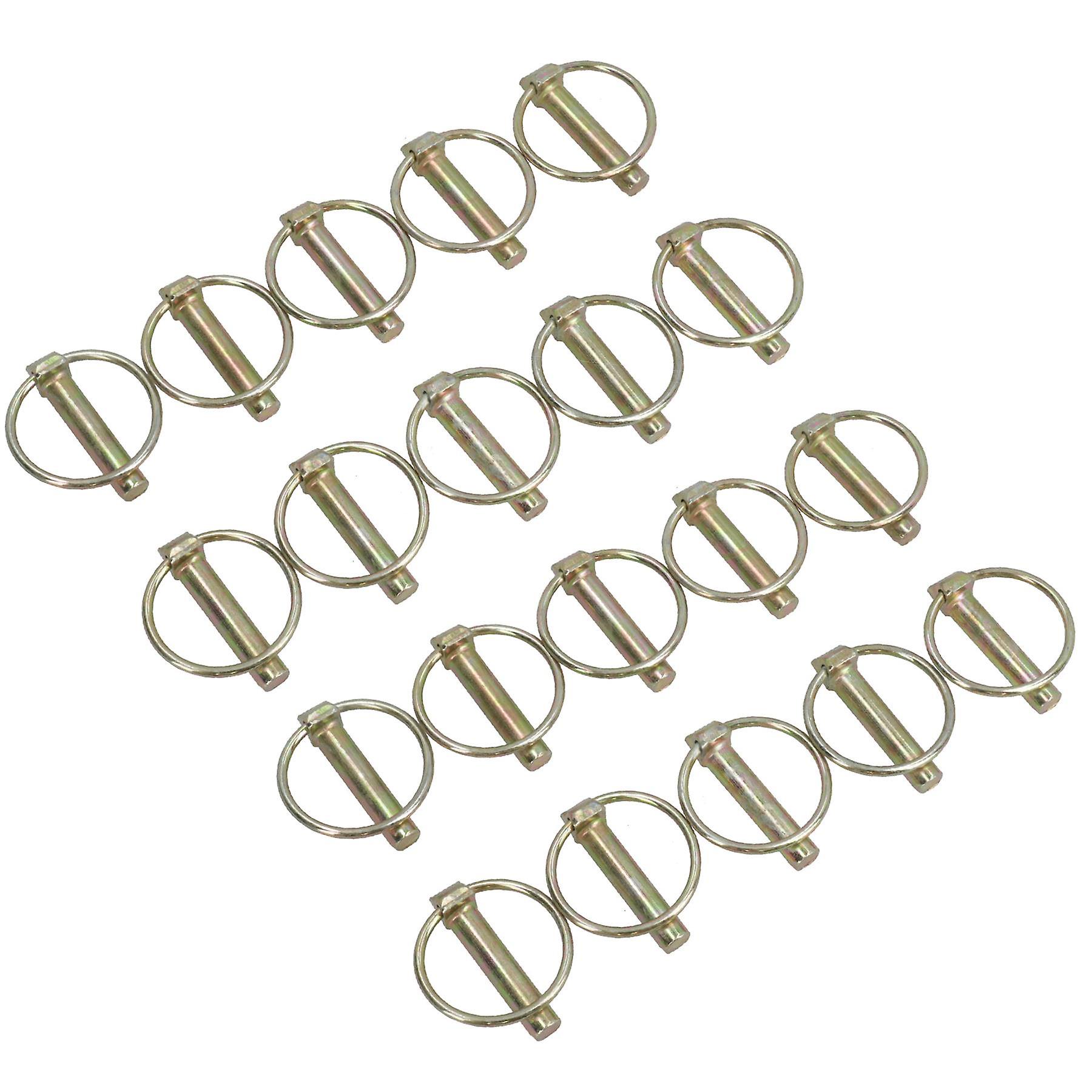 10mm Lynch Pins Clip Clamp (linchpin) Linkage Locking Pin 20pc Tractor Trailers