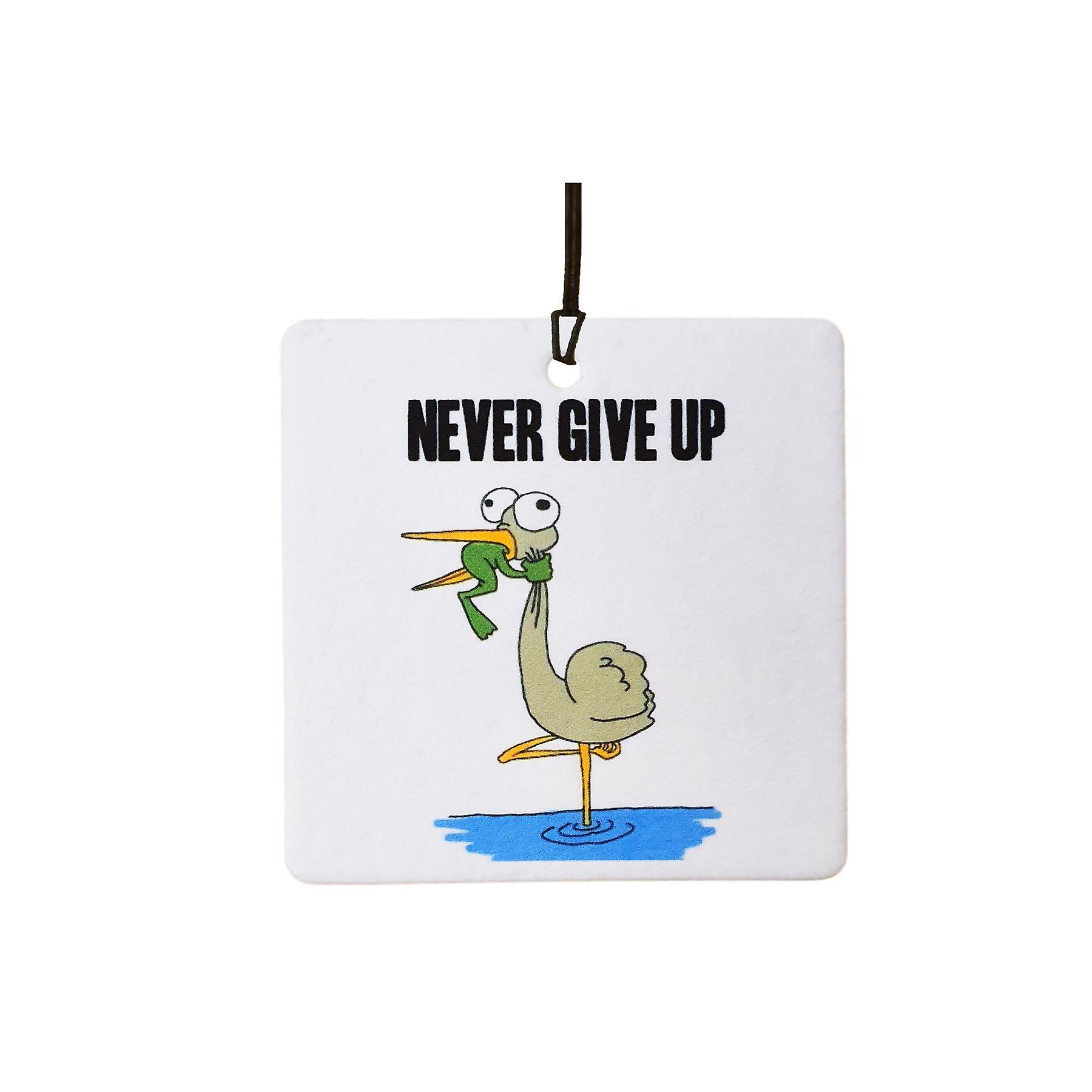 Never Give Up Car Air Freshener