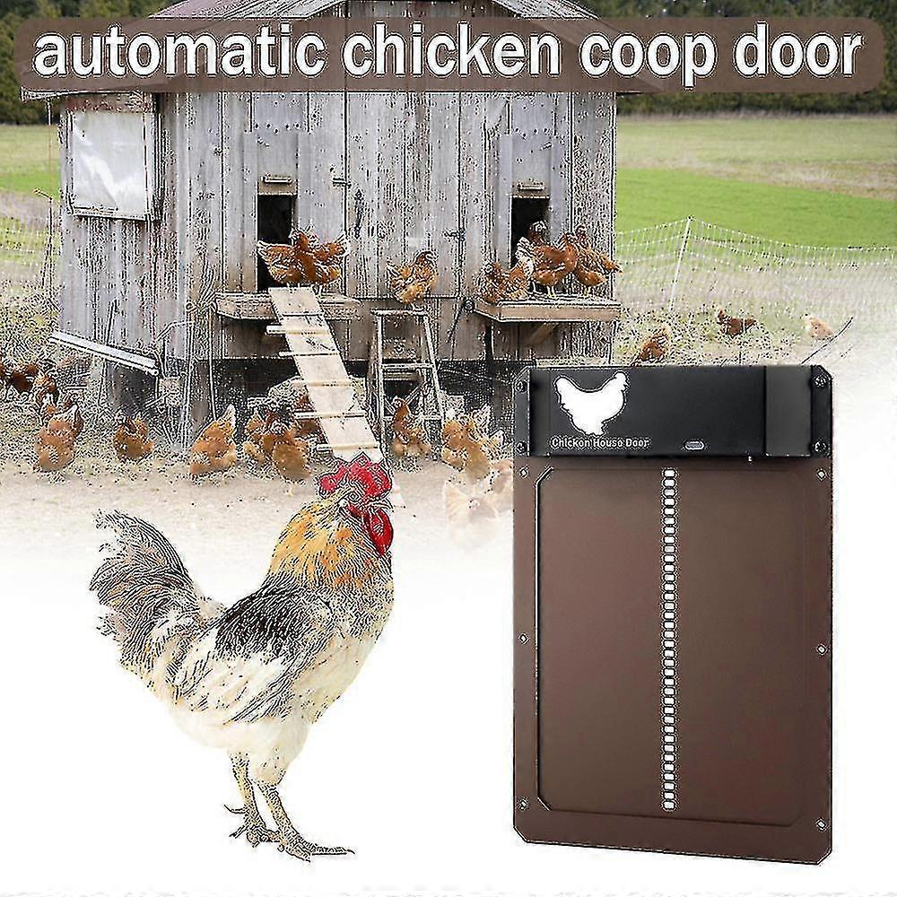 Automatisk kyckling Coop Dörr Ljuskänslig Automatisk KycklingHusdörr Hög Kvalitet