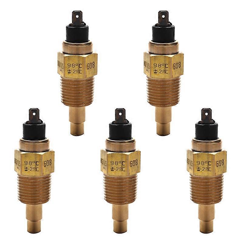 LBQ 5X Vdo 1/2 Npt 21Mm Thread Engine Oil Temperature Sensor Water Temperature Sensor For Generator Set