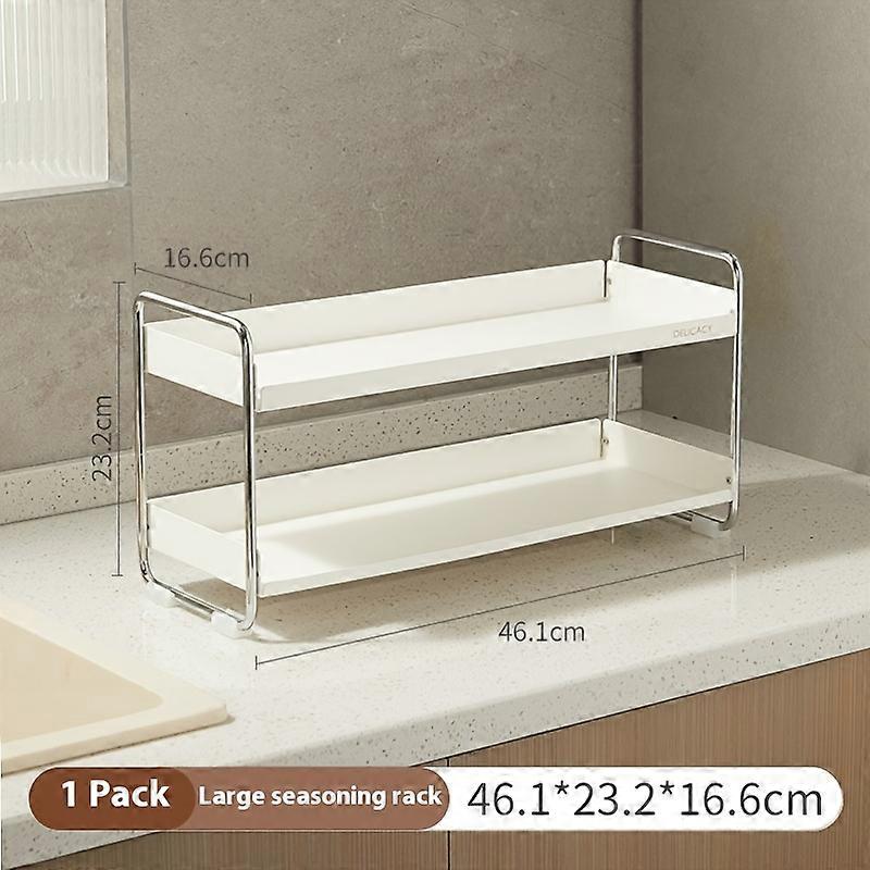 Kitchen storage rack, seasoning box, storage box holder, non perforated multi-layer seasoning rack