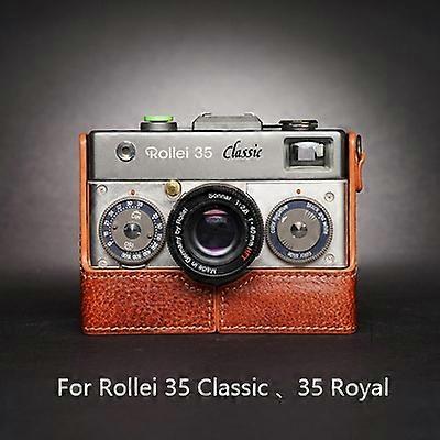 ل Rollei 35s 35te 35se 35t 35 الكلاسيكية واقية الأكمام قاعدة كاميرا صور يدوية لحقيبة جلد البقر الجلدية حالة صندوق الجسم