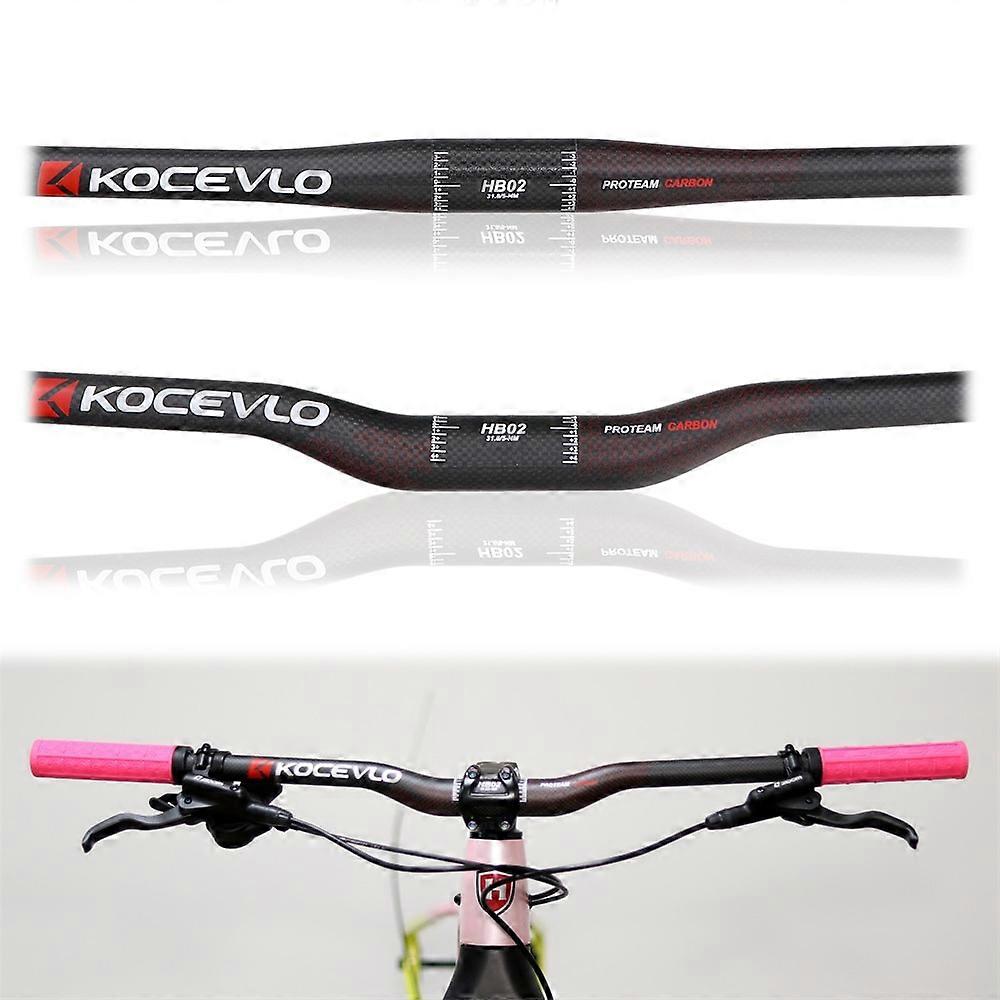 Kocevlo Mtb Manillar de bicicleta de fibra de carbono Ciclismo de bicicleta  700-720 740 760mm Manillares mate para accesorios de bicicleta  - Main Image