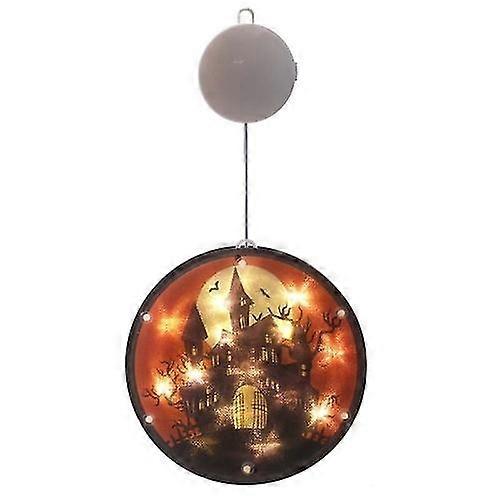 2 Pcs Halloween Star String Light Show Window Horror Decoration Led Battery Powered Hanging Lamp