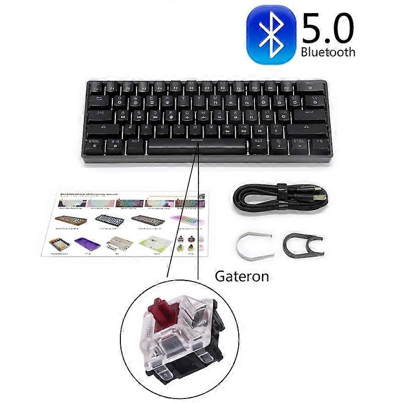 Skyloong SK61S Wireless 60% Mechanical Keyboard Gateron programmable Keyboard