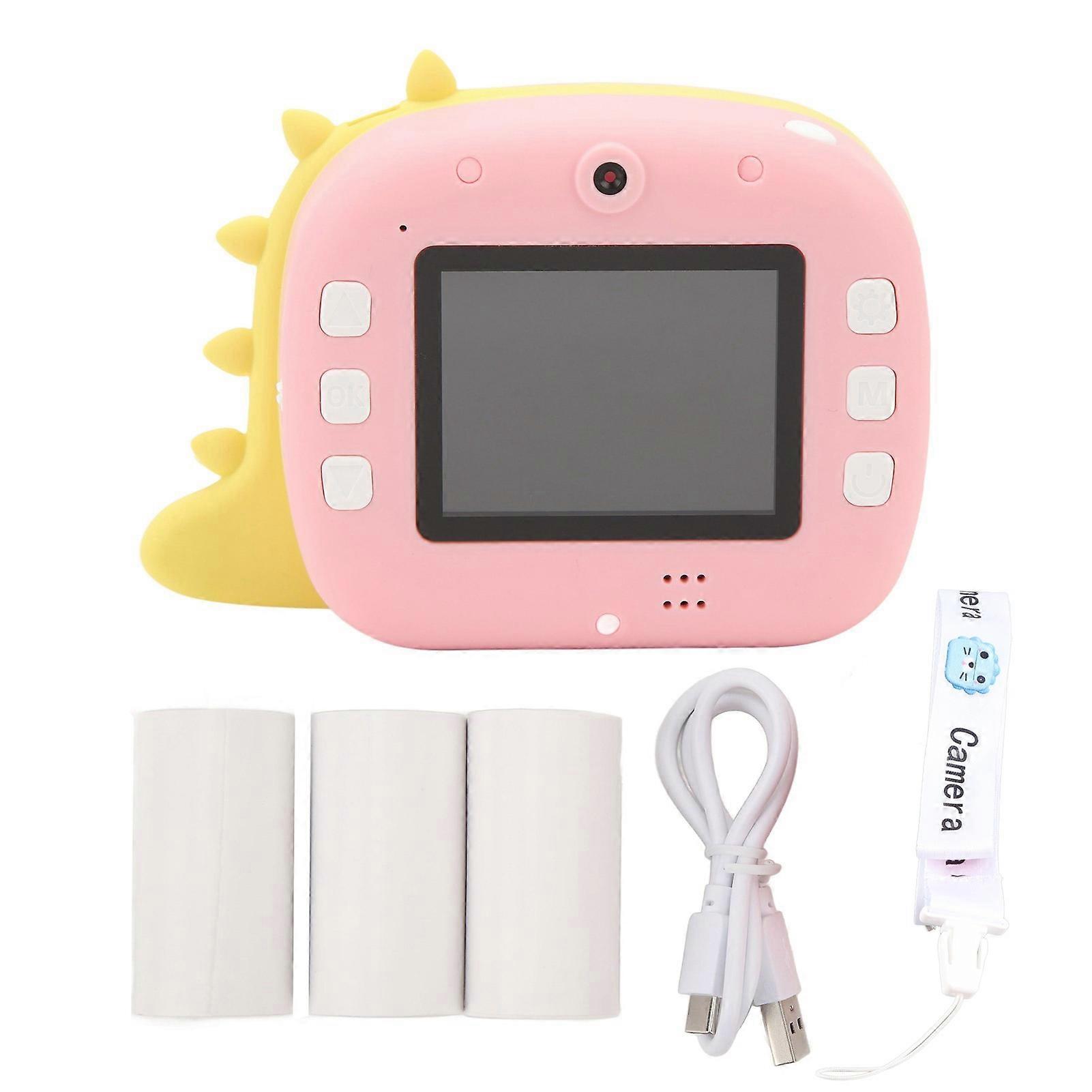 Kids Instant Camera 12mp 8x Zoom Dual Camera Support Wifi App 800mah Rechargeable Kids Digital Camera For Printing