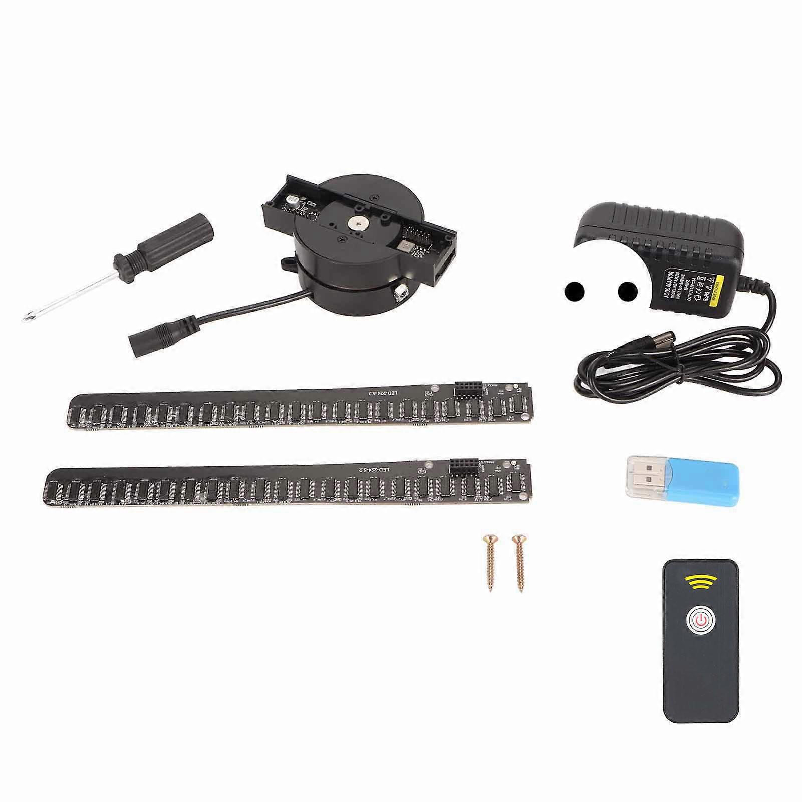 3D Hologram Fan 2000x224 224 LED Beads Support WiFi APP Hologram Projector Fan Advertising Display Machine 100?240V 16.1in EU Plug