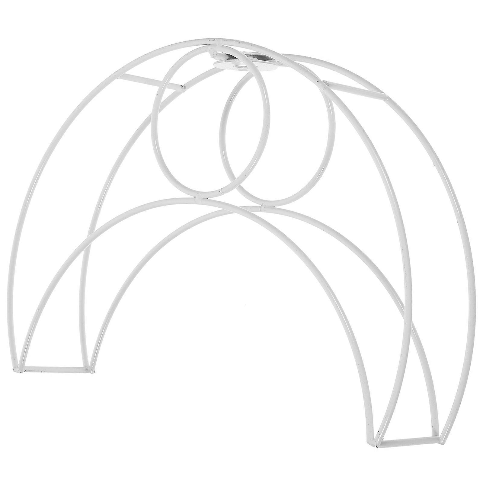 Moon Shape Lampshade Frame Replacement Lamp Frame Wire Lampshade Frame Desk Lamp Cage