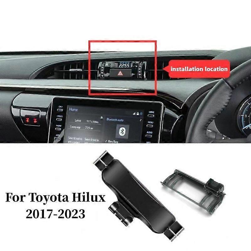 Auton puhelintelineen pidike Toyota Hilux 2017 2018 2019 2020 2021 2022 2023 auton sisustustarvikkeet