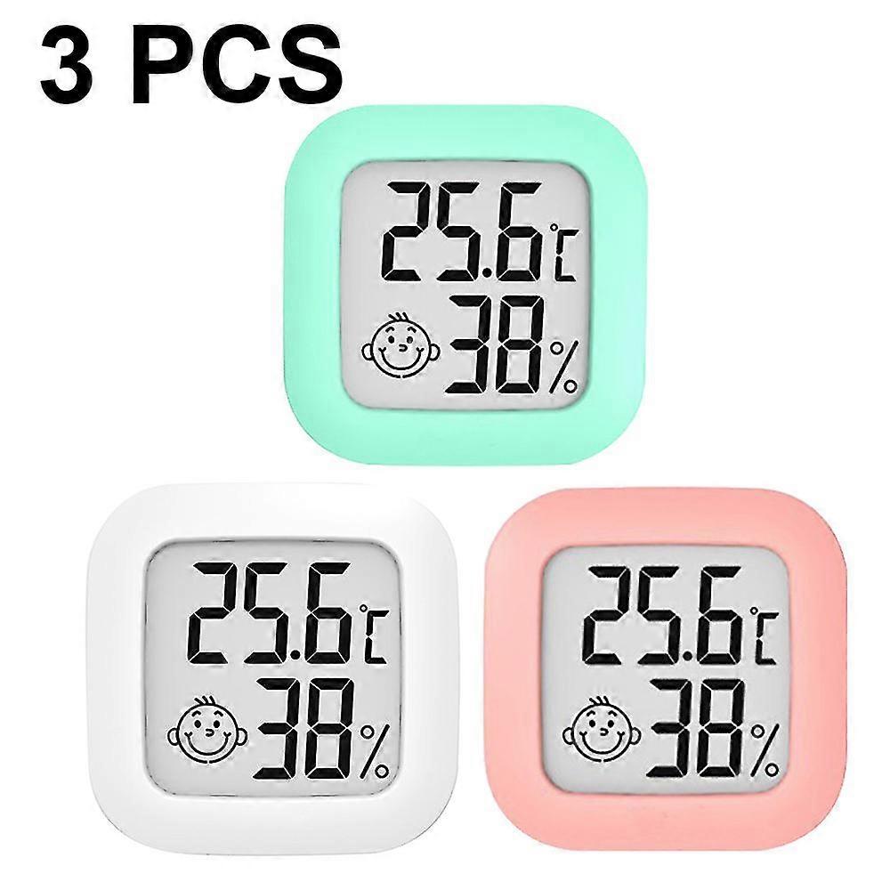 3 Pack Indoor Thermometer , Humidity Gauge Meter Digital