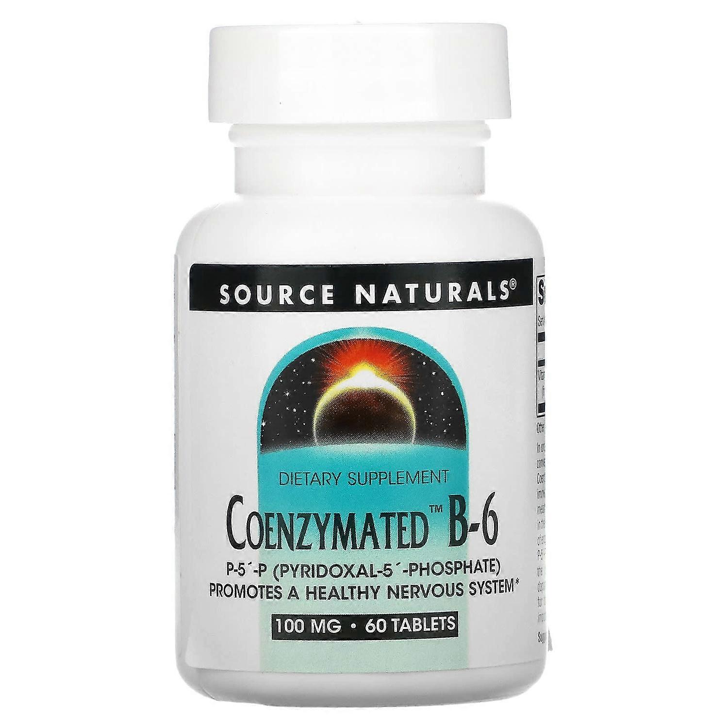 Source Naturals, Coenzymated B-6, 100 mg, 60 Tablets