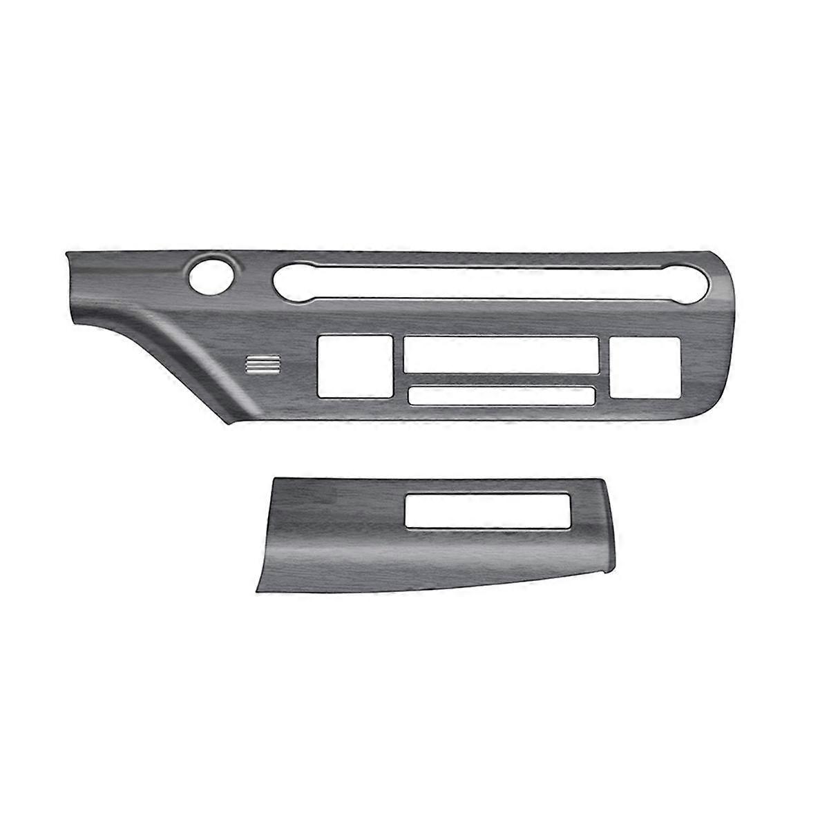 Car Central Control Trim Panel Frame for 2024+ Car Multi-Function Button Trim Panel Wood Grain