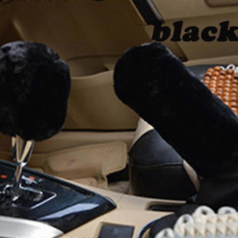 Car handle handle, 2 rooms, plush, speed lever, winter, soft and hot