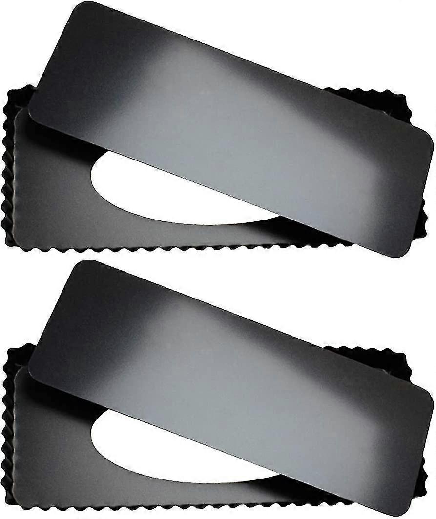 Set Of 2 Rectangular Pie Pans With Removable Bottom 14"