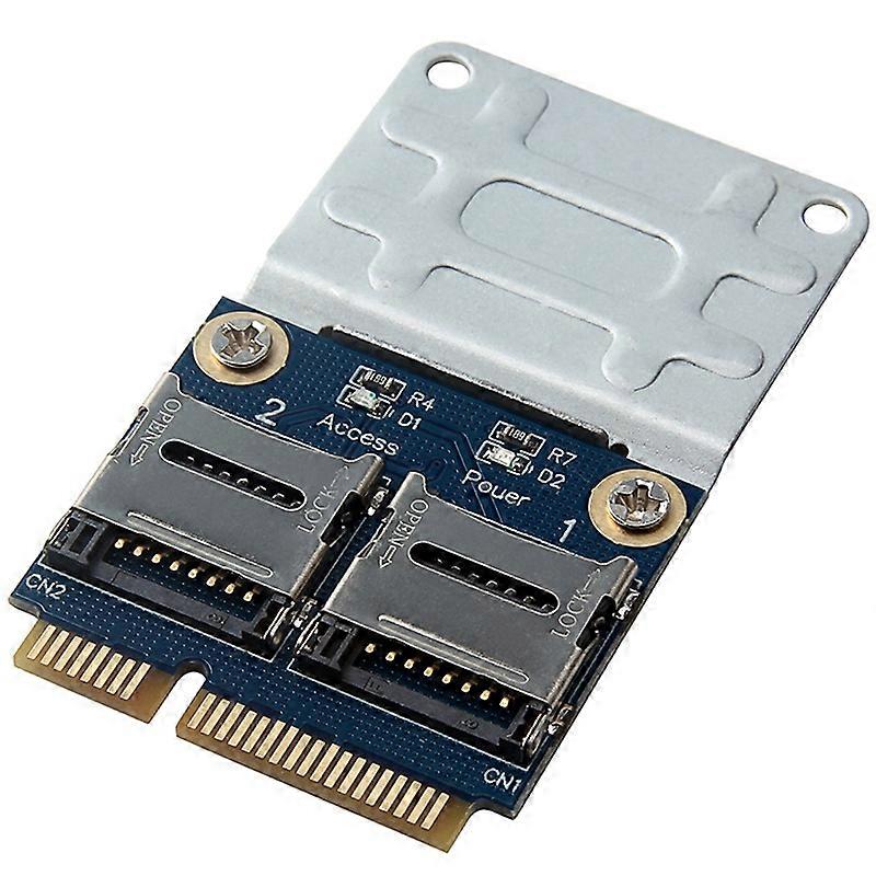 2 SSD HDD for Laptop Dual - SD SDHC SDXC TF to Mini PCIe Memory Card Reader MPCIe to 2 Mini-Sdcards