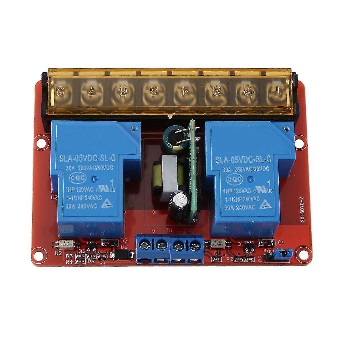 2 Channel Relay Module 30a High-low Level Trigger Control Relay Module Relay Switch Board