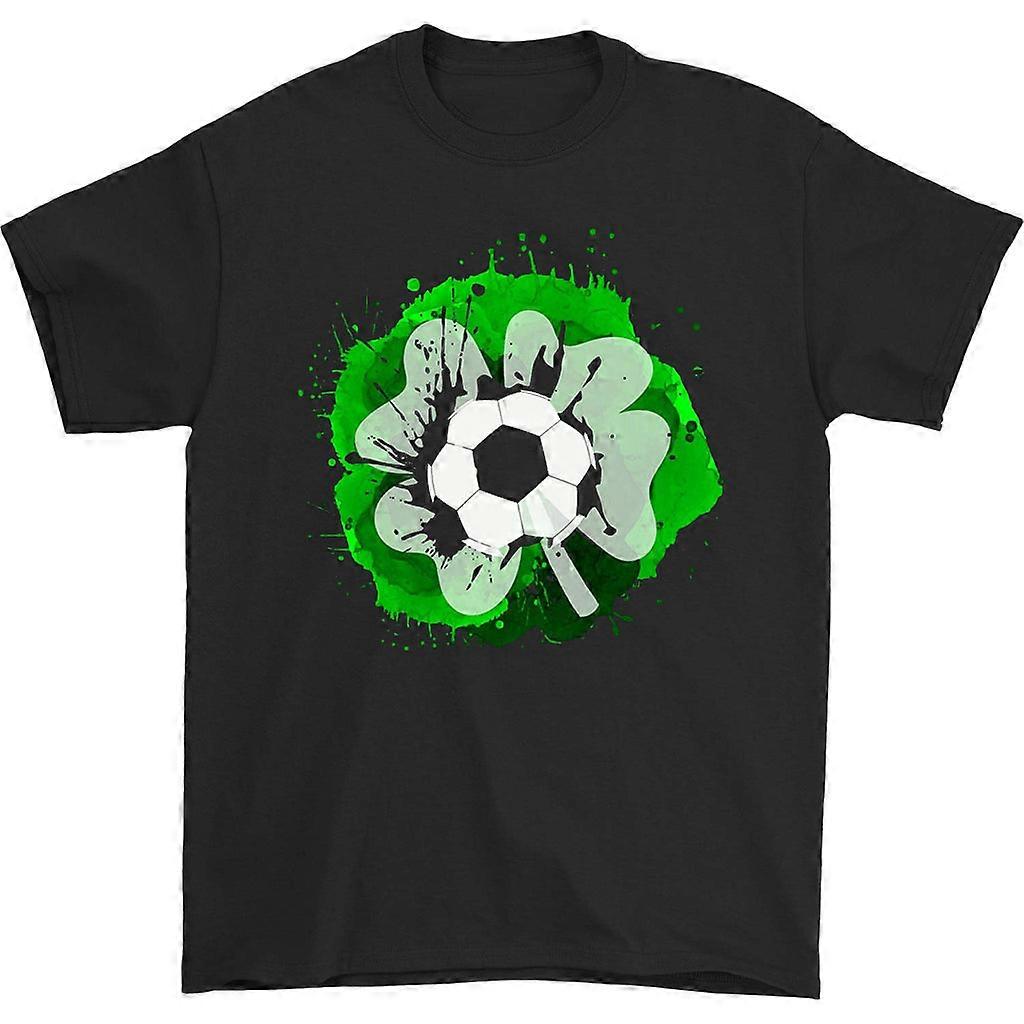 Splash Shamrock Soccer Ball T-paita