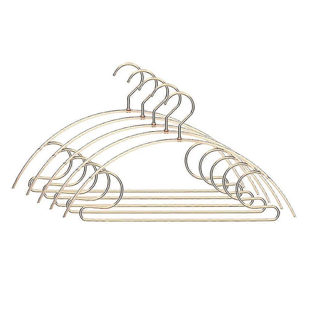 5pcs clothes hanger aluminum alloy wardrobe space saving-2