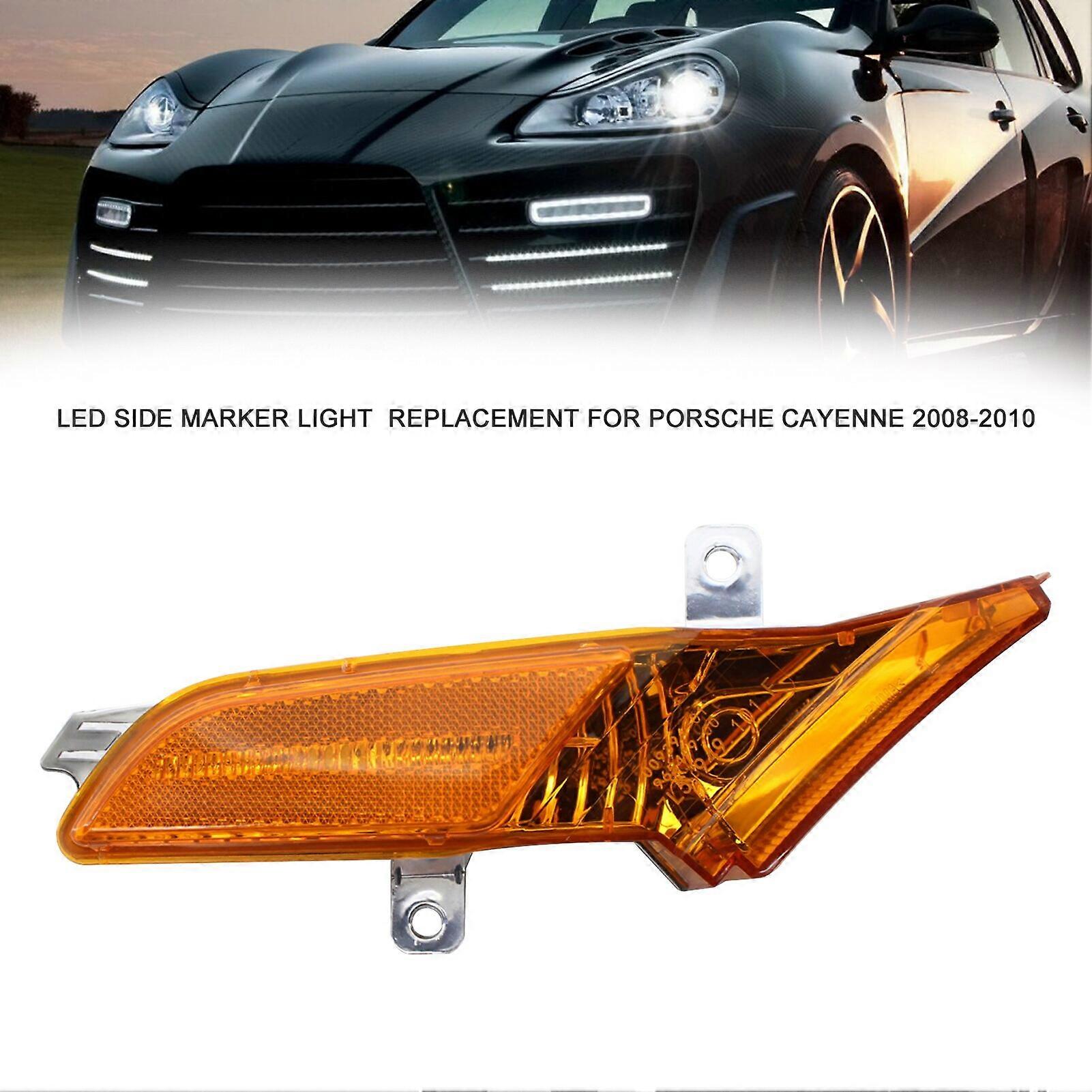 LED Left & Right Side Marker Light Front Turn Signal 9556310510 Replacement for Porsche Cayenne 2008-2010 Exterior Light