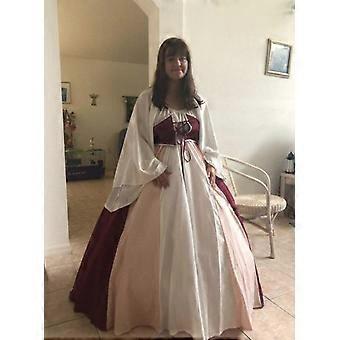 Chemise Corset Dress Renaissance Costume Fairy Elf Costume Halloween Women  Medieval Gown Robe Puff Sleeves Elven For Adult 3XL