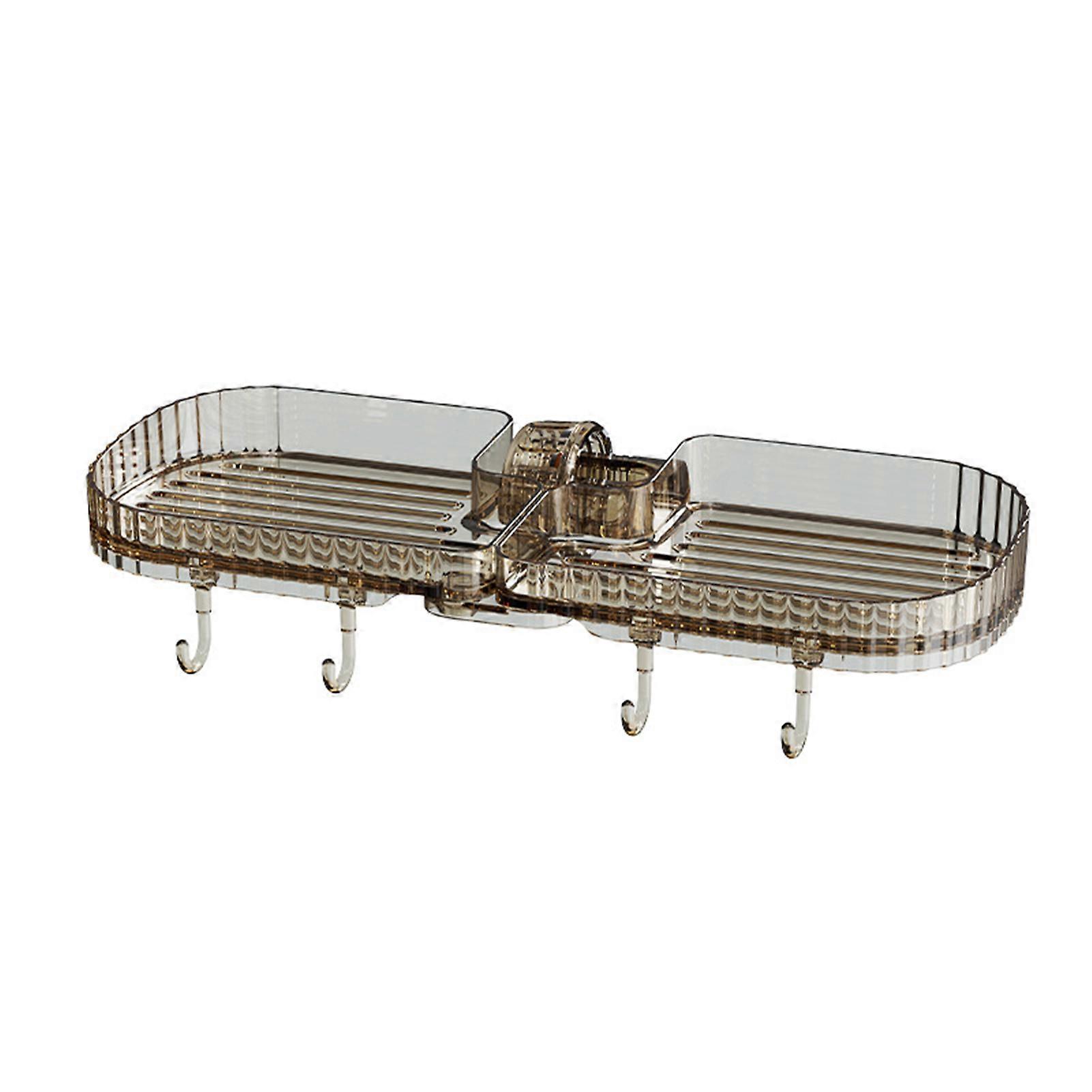 Transparent Faucet Storage Tray Practical Soaps Sponge Rag Holder for Home Kitchen