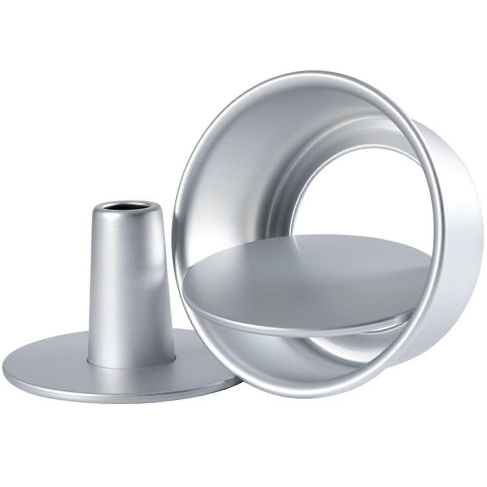 6 بوصة سبائك الألومنيوم جولة جوفاء الشيفون كعكة العفن الغذاء كعكة المقالي الخبز العفن مع