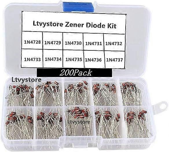10Valuesx20 200pcs Zener Diode Assorted Kit