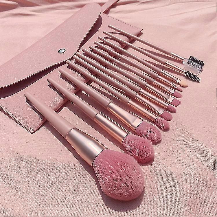 Wabjtam 12pcs Makeup Brushes Makeup Set (pink)