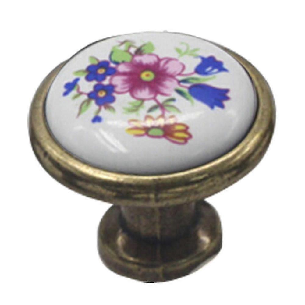 1 Pair Europe Ceramic Drawer Door Cabinet Cupboard Pull Handles Knobs