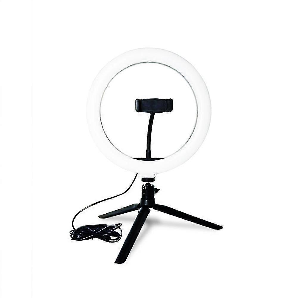 Led Ring Light Studio Photo Video Dimmable Lamp Tripod Stand Selfie Camera Phone Black